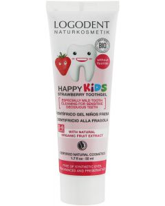 Buy Logodent Natural children's tooth gel 'Strawberry' 50 ml | Online Pharmacy | https://buy-pharm.com