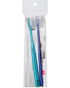 Buy sOkazaki Platinum nanoparticle toothbrush, color: green, blue, 2 pcs. | Online Pharmacy | https://buy-pharm.com