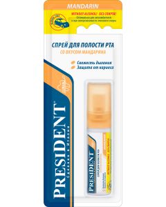 Buy PresiDENT 'Mandarin' oral cavity spray, alcohol free, 20 ml  | Online Pharmacy | https://buy-pharm.com