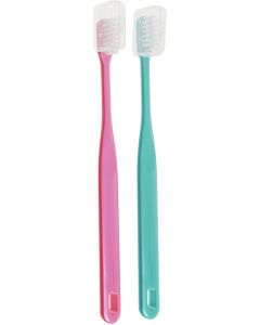 Buy Okazaki Toothbrush with platinum nanoparticles, color: pink, green, 2 pcs | Online Pharmacy | https://buy-pharm.com