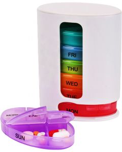 Buy Oval pill box for 7 days 'Homsu', color: multicolored | Online Pharmacy | https://buy-pharm.com