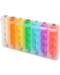 Buy Homsu Rainbow Pill Box, color: multicolored | Online Pharmacy | https://buy-pharm.com