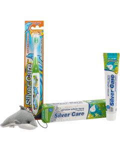 Buy Silver Care dental kit for children, from 6 to 12 years old, mint mix, color: green | Online Pharmacy | https://buy-pharm.com