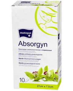 Buy MATOPAT Absorgyn sanitary pads, sterile, 27 x 7.5 cm, 10 pcs | Online Pharmacy | https://buy-pharm.com