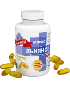 Buy Flaxseed oil first cold pressing capsules of 1000 mg # 60  | Online Pharmacy | https://buy-pharm.com