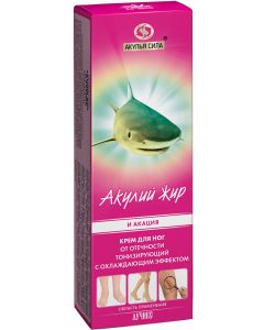 Buy Shark fat and acacia from varicose veins and puffiness toning with a cooling effect Foot cream | Online Pharmacy | https://buy-pharm.com