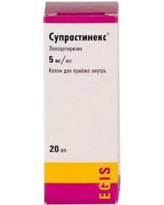 Buy Suprastinex drops for vn. taking 5mg / ml vial. 20ml | Online Pharmacy | https://buy-pharm.com