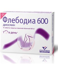 Buy Phlebodia 600 tab. p / o captivity. 600mg # 15  | Online Pharmacy | https://buy-pharm.com