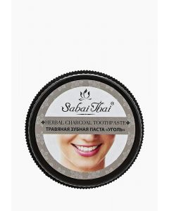 Buy Toothpaste Sabai Thai Authentic SPA 'Coal', herbal , 25 g | Online Pharmacy | https://buy-pharm.com