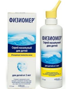 Buy Physiomer spray 115ml for nose for children from 3 years old (sea water)  | Online Pharmacy | https://buy-pharm.com