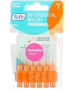 Buy TePe Interdental Brush Original, assorted colors, diameter 0.45 mm, 6 pcs | Online Pharmacy | https://buy-pharm.com
