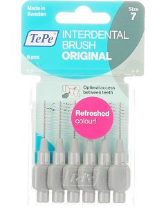Buy TePe Interdental Brush Original, assorted colors, diameter 1.3 mm, 6 pcs | Online Pharmacy | https://buy-pharm.com
