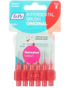 Buy TePe Interdental Brush Original, assorted color, diameter 0.5 mm, 6 pcs | Online Pharmacy | https://buy-pharm.com