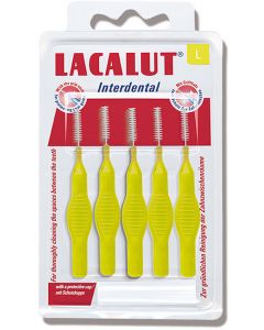 Buy Lacalut Interdental cylindrical interdental brushes (brushes), size L d 4.0 mm pack # 5  | Online Pharmacy | https://buy-pharm.com