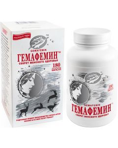 Buy HEMAPHEMIN, women's health, hormonal balance during menopause, vitamins for women, 180 capsules | Online Pharmacy | https://buy-pharm.com