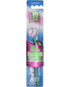 Buy Oral-B Toothbrush 'Ultrathin Green Tea', with ultra-fine bristles and green tea extract | Online Pharmacy | https://buy-pharm.com