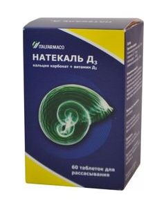 Buy Natekal D3 Tablets for resorption 600 mg + 400 IU, No. 60 | Online Pharmacy | https://buy-pharm.com