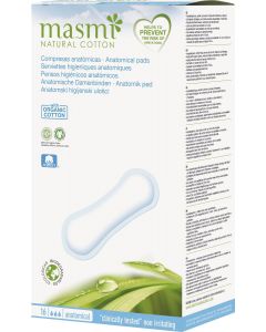 Buy Natural sanitary pads Masmi Natural Cotton anatomical 16 pcs | Online Pharmacy | https://buy-pharm.com