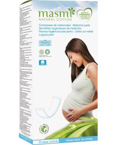 Buy Natural sanitary pads Masmi Natural Cotton for the postpartum period 10 pcs | Online Pharmacy | https://buy-pharm.com