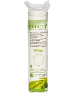 Buy Masmi natural cotton pads, round 80 pcs | Online Pharmacy | https://buy-pharm.com