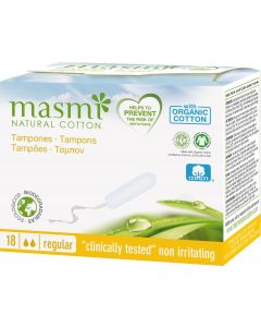Buy Natural Masmi Natural Cotton Regular tampons 18 pcs | Online Pharmacy | https://buy-pharm.com