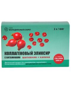 Buy Collagen elixir functional drink with a high content of vitamins and collagen, Altai Treasure, 3x160 gr | Online Pharmacy | https://buy-pharm.com
