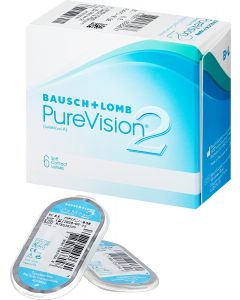 Buy Contact lenses Bausch + Lomb Bausch + Lomb contact lenses Pure Vision 2 6pcs / 8.6 Monthly, -10.00 / 14 / 8.6, 6 pcs. | Online Pharmacy | https://buy-pharm.com