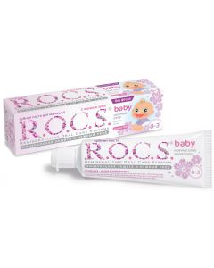 Buy ROCS Toothpaste for babies Linden scent from 0 to 3 years old 45 g | Online Pharmacy | https://buy-pharm.com