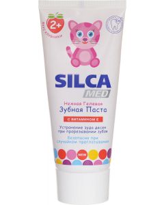 Buy Silca Med Gel toothpaste with strawberry flavor from 2 years old 65 g | Online Pharmacy | https://buy-pharm.com