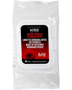 Buy Wet wipes Kiss New York Professional 'With rose water', for removing makeup, 36 pcs | Online Pharmacy | https://buy-pharm.com