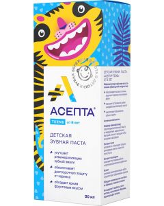 Buy Toothpaste Asepta Teens From 8 years old , 50 ml | Online Pharmacy | https://buy-pharm.com