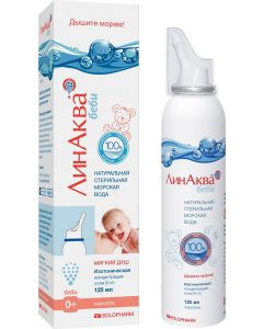 Buy LinAqua Baby spray for washing and irrigating the nasal cavity, 125 ml | Online Pharmacy | https://buy-pharm.com