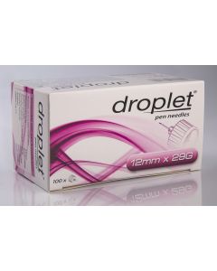 Buy DROPLET Pen Needles 29G, Pack, 0.33mm X 12mm, 100 Pieces | Online Pharmacy | https://buy-pharm.com