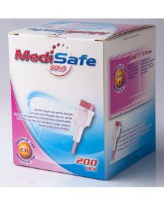 Buy Lancet automatic MediSafe Solo 23G 2.0 mm, for capillary sampling of blood 200 pieces / pack  | Online Pharmacy | https://buy-pharm.com