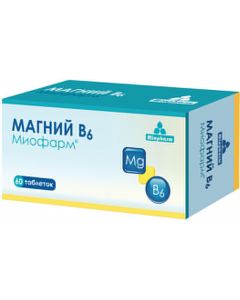 Buy BAA Miopharm Magnesium B6, 60 tablets | Online Pharmacy | https://buy-pharm.com