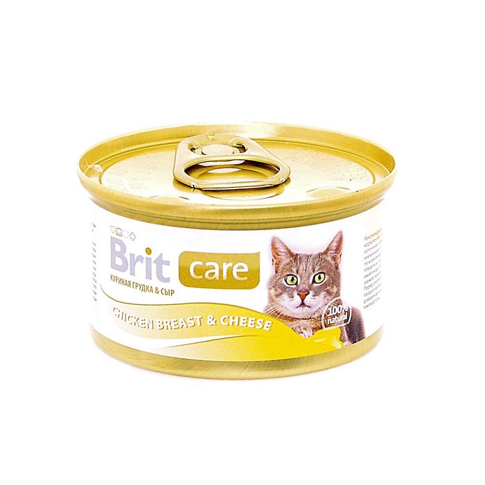 Buy Brit Care wet food for cats with chicken breast and cheese 80g online