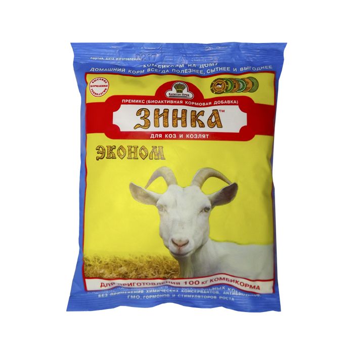 Buy Premix Zinka for goats, goats, young goats aged 6 to 40 weeks (0.5, economy) (500g) online
